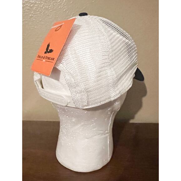 Field & Stream Snapback Trucker Hat Navy Blue White Saltwater Freshwater Fishing - Picture 3 of 6